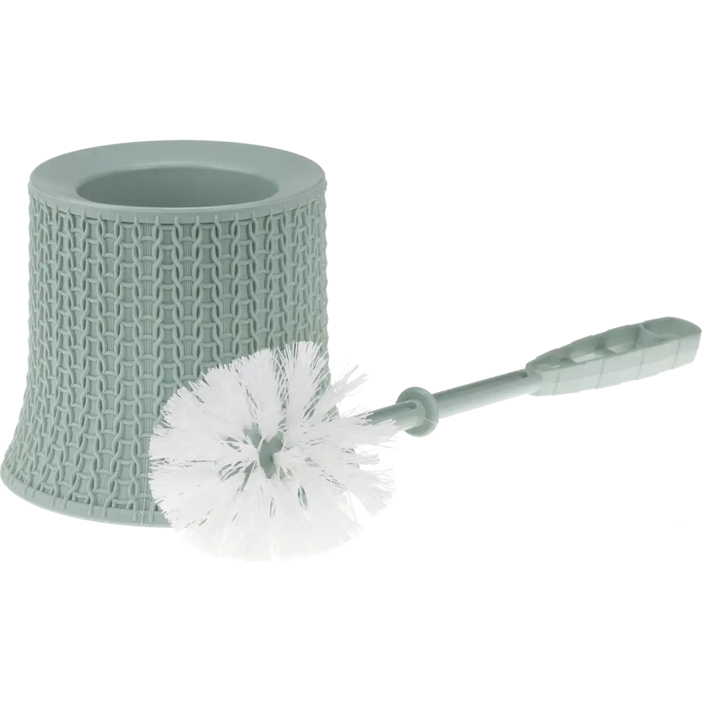 Ёрш для унитаза «Вязание» цвет морская волна 82184132 STLM-2001289 Santreyd - Вид №1
