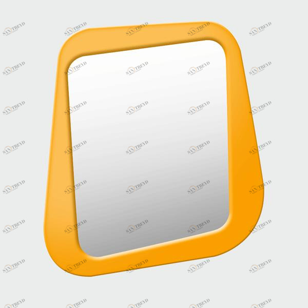 Зеркало настенное малое крашеное оранжевое Woodi WOODI ДИЗАЙНЕРСКИЕ 00-3966366 Оранжевый 