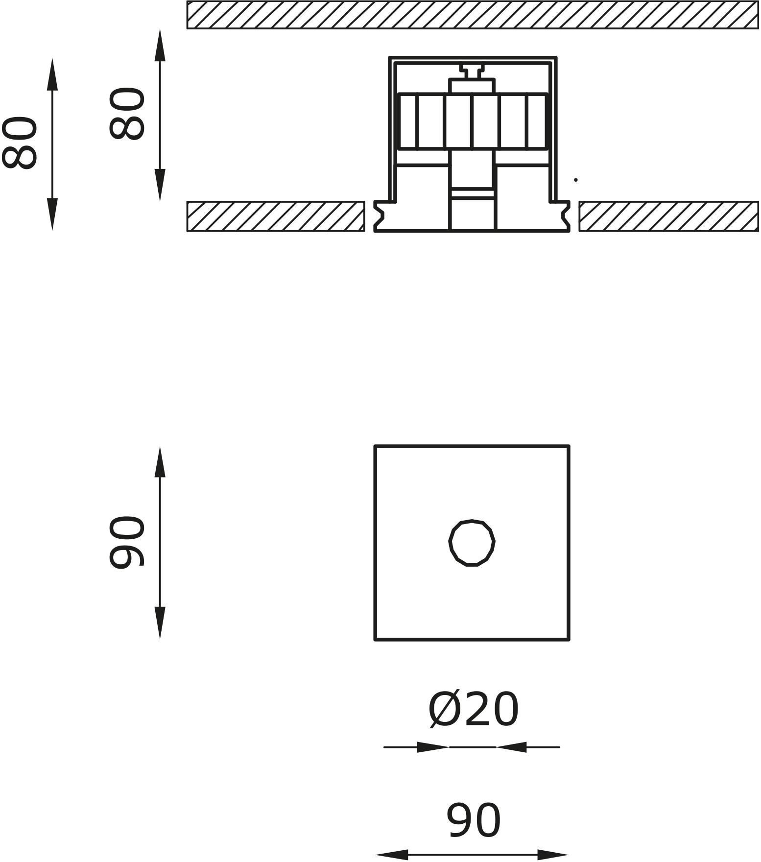 Buzzi & Buzzi Светодиодный точечный светильник на потолок для улицы coral water out® Basic sun-id-1388324 - Вид №1