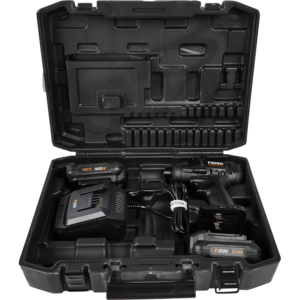 Винтоверт аккумуляторный Ferm CDM1142P, 20 В Li-ion 2x2 Ач, 150 Нм STLM-2174189 - Вид №5