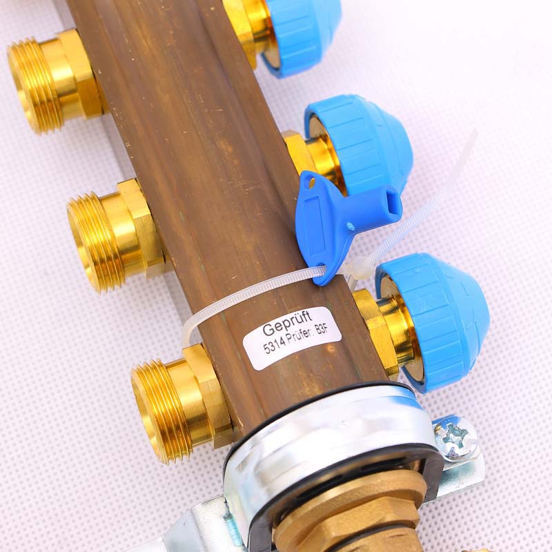 Коллекторная группа HKV/T с термостатическими вентилями и расходомерами WATTS Ind 1"x3/4"ЕК 11 выходов 10004205 - Вид №4