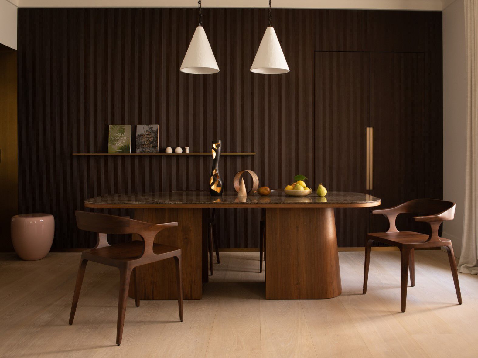 Прямоугольный стол из мрамора и грецкого ореха REDA AMALOU DESIGN ARCH-00056881 - Вид №7