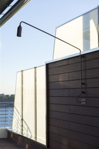 Алюминиевый светодиодный наружный настенный светильник