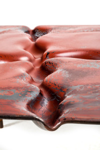 Стеклянный круглый журнальный столик