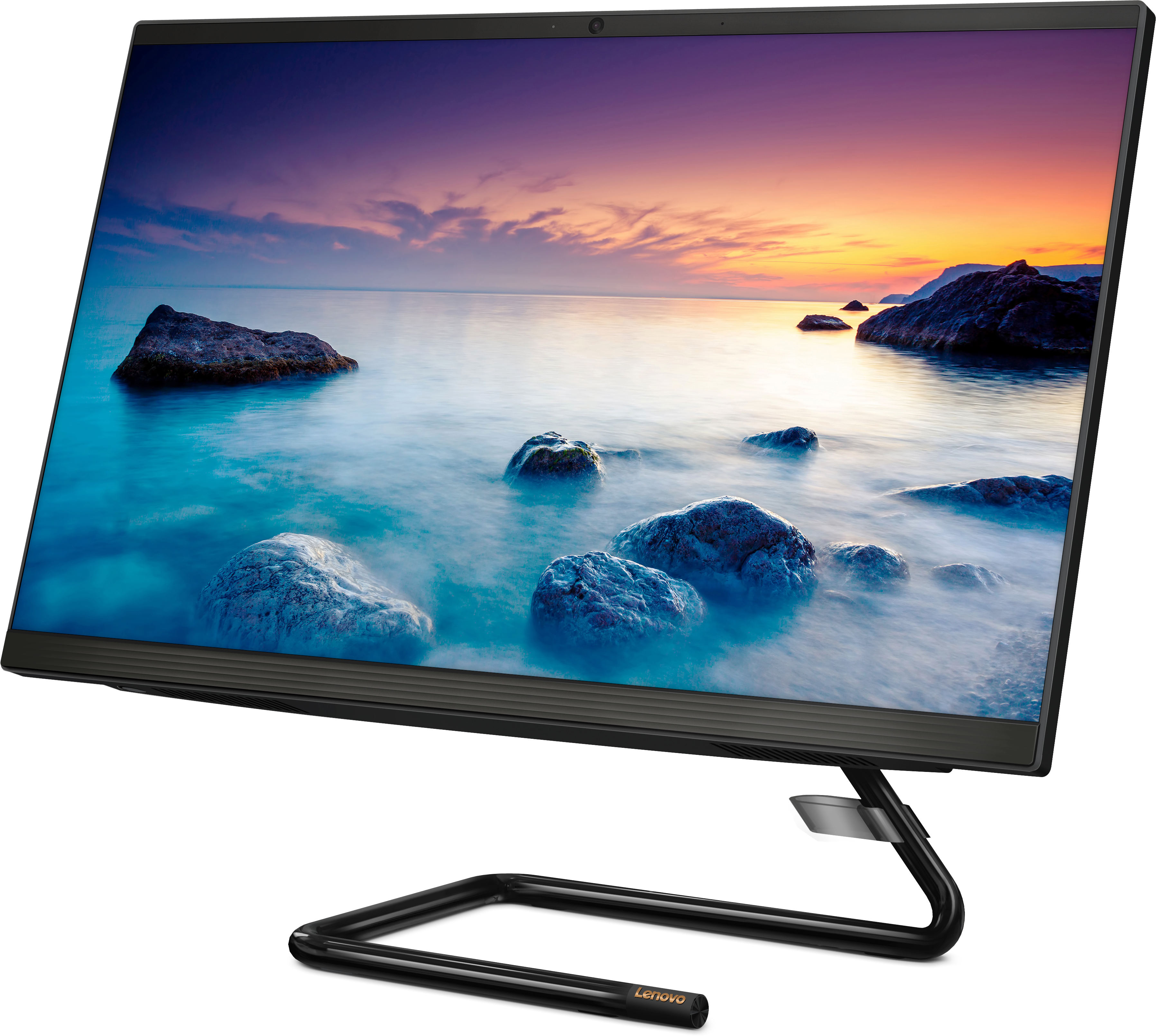 F0EW002ARK ideacentre aio 3 24are05 23.8"(1920x1080)/amd ryzen 3 4300u(2.7ghz)/4096mb/1000+128ssdgb/dvdrw/int:amd radeon/bt/wifi/war 1y/6kg/black/w10 + keyboard, mouse usb Lenovo Santreyd  - Вид №2