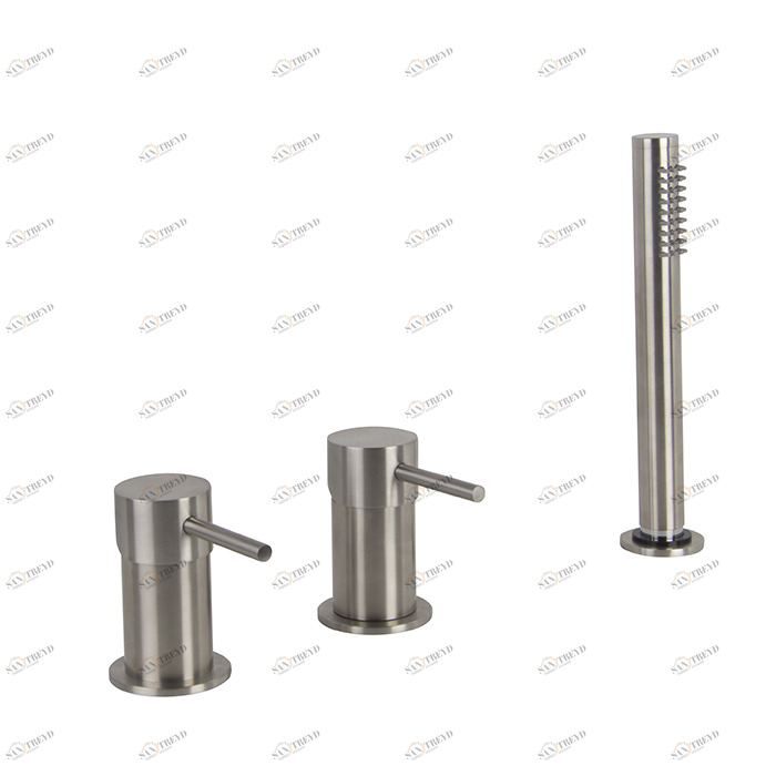 F3074/1 Смеситель к борту ванны FIMA CARLO FRATTINI Spillo Steel 