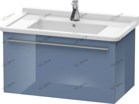 XL605704747 X-Large Тумбочка подвесная Каменно-синий глянцевый лак Duravit