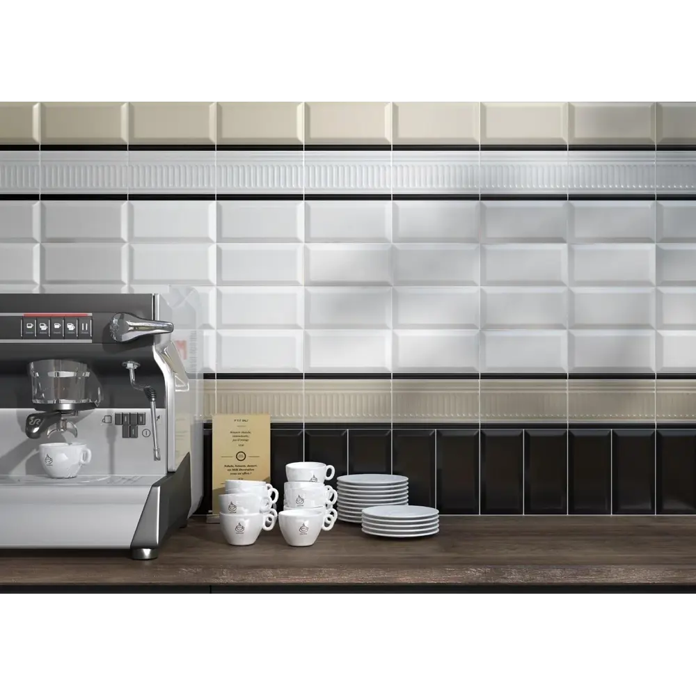 Плитка настенная Kerama Marazzi Бланше глянцевая 9.9x20 см 0.792 м² цвет белый 84497238 STLM-2019194 - Вид №4