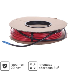 Нагревательный кабель для теплого пола Devi 37 м 680 Вт 81947669 STLM-2211897