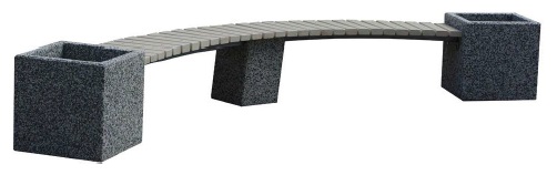 11589 КАРОЛИНА АРКА, скамья из бетона LAB.Space  - Вид №2