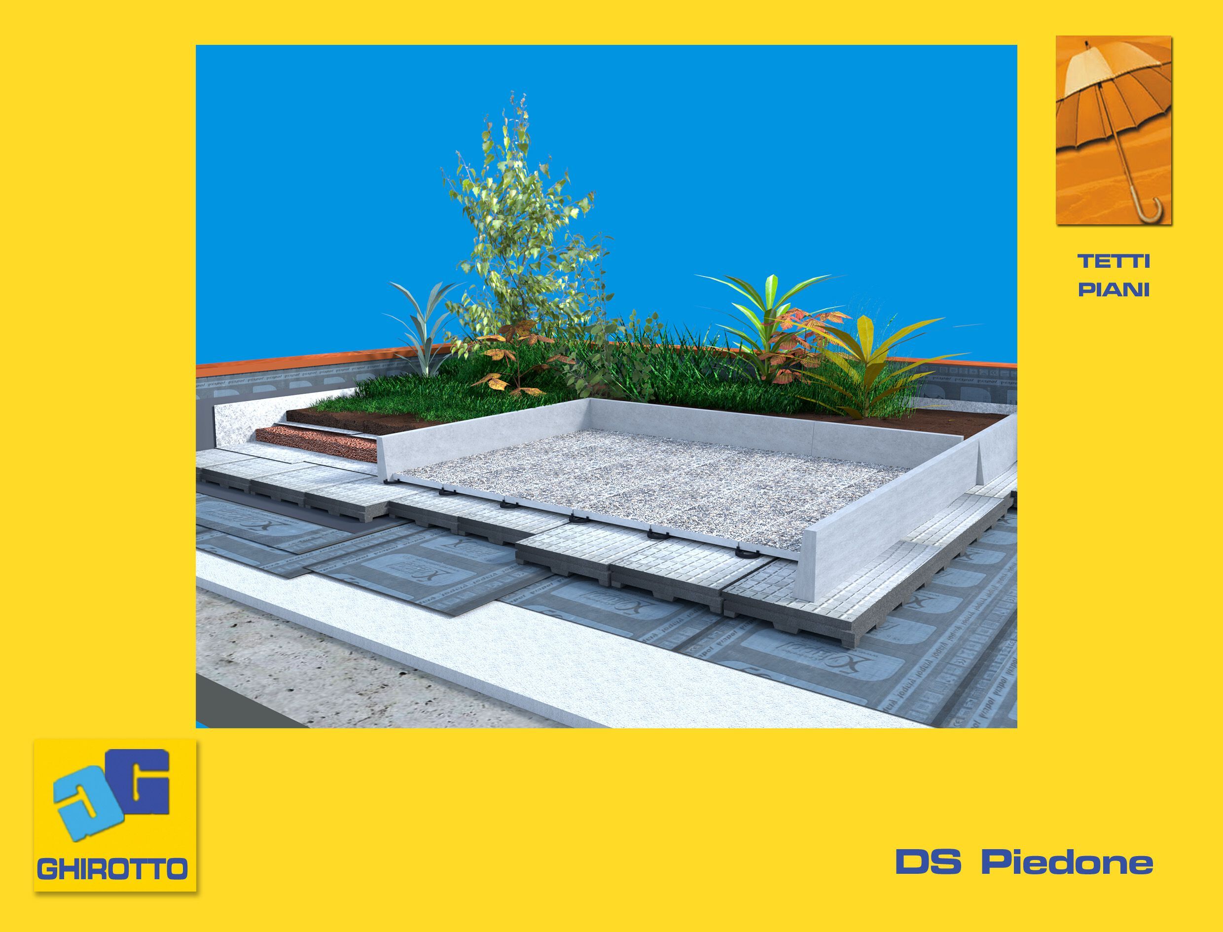 Формованный лист для теплоизоляции плоских кровель GHIROTTO DS PIEDONE GRAFITE ARCH-00042669 - Вид №3