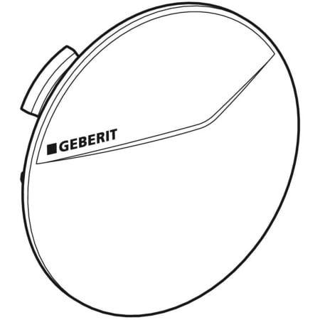 610.090.21.1 Поворотная ручка Geberit для шарового крана скрытого монтажа Geberit  - Вид №1