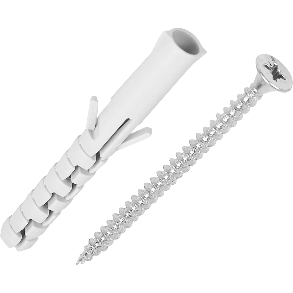 Дюбель нейлоновый STANDERS PND L 8×65 мм с шурупами для прочного монтажа 83387771 STLM-0040721