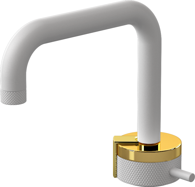 E-11500-R1AU-L2PB-WT Однорычажный прогрессивный смеситель для раковины - излив 15,3см GRAFF MOD+