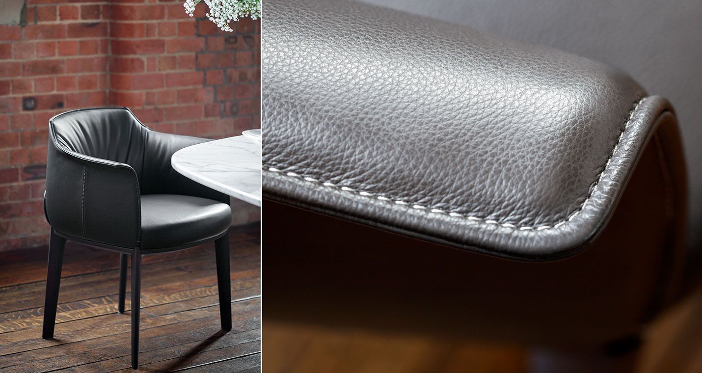 Кожаное кресло с подлокотниками Poltrona Frau коллекция-столы и стулья ARCH-00146343 - Вид №8