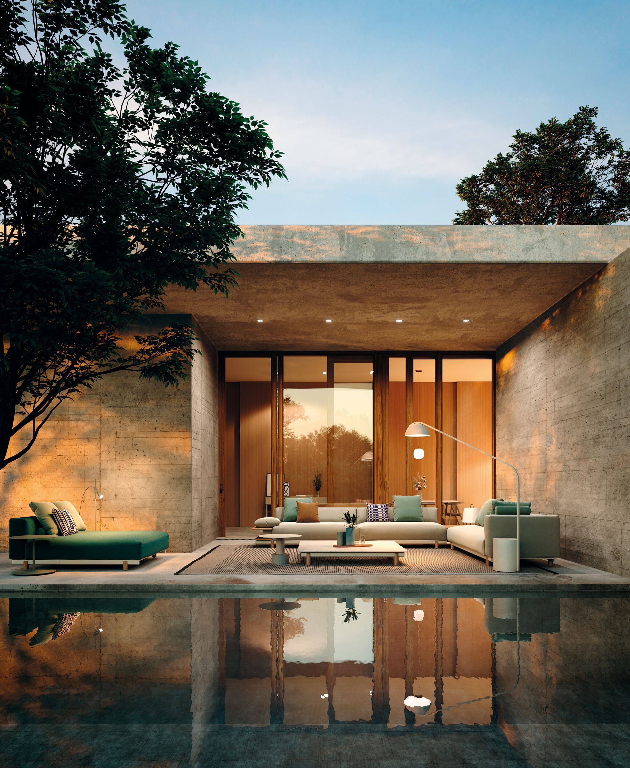 Квадратный алюминиевый журнальный столик Kettal Molo ARCH-00014598 - Вид №2