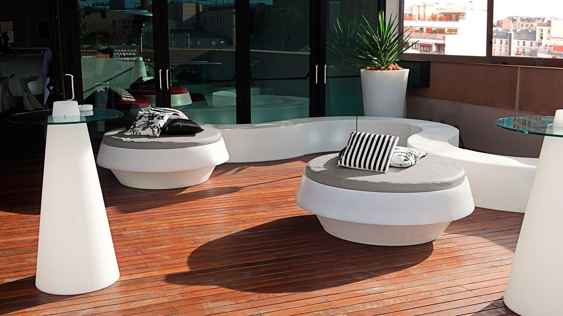 Круглый полиэтиленовый пуф SLIDE GIÒ POUF ARCH-00073266 - Вид №13