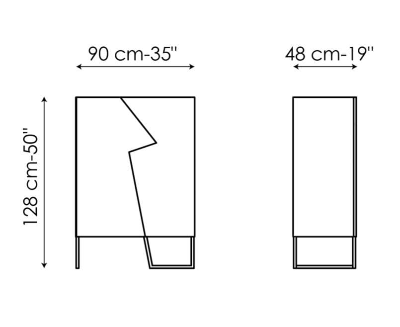 Деревянный шкаф с распашными дверцами BONALDO Doppler ARCH-00137675 - Вид №3