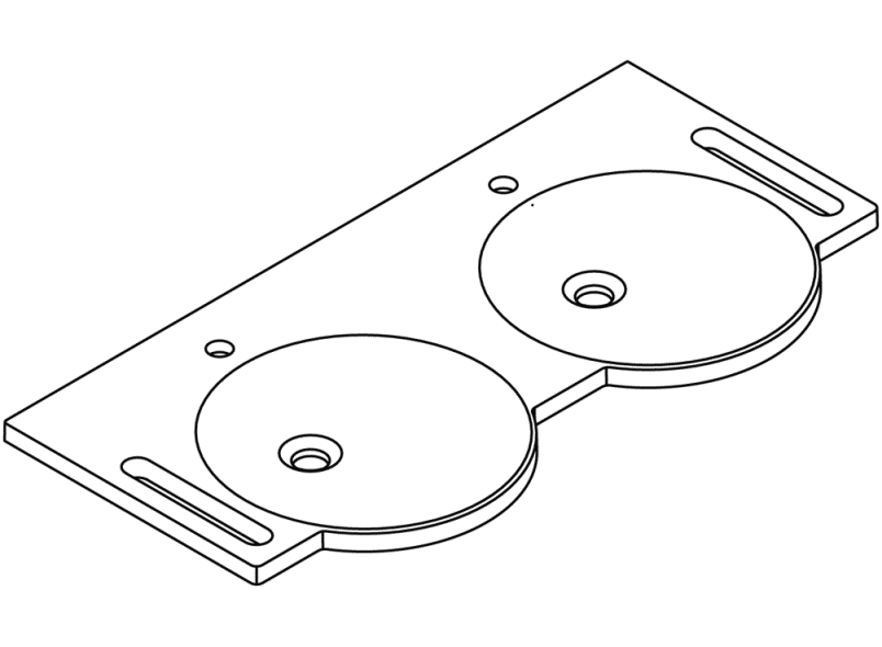 950.11.111 двойное тщеславие HEWI Waschtische  - Вид №2