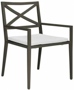 JANUS et Cie Кресло из алюминия с порошковым покрытием с подлокотниками Azimuth