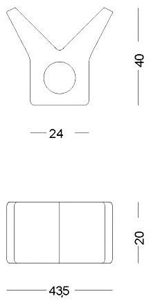 PIMAR Полка для журналов из камня Лечче  Ca42  - Вид №1