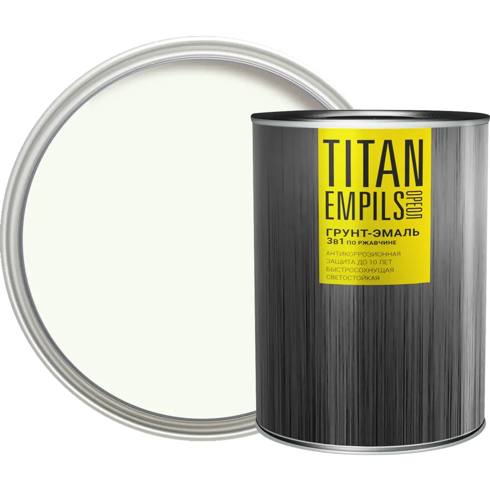 Грунт-эмаль по ржавчине Ореол Titan цвет белый 0.9 кг 84439769 STLM-2072025 