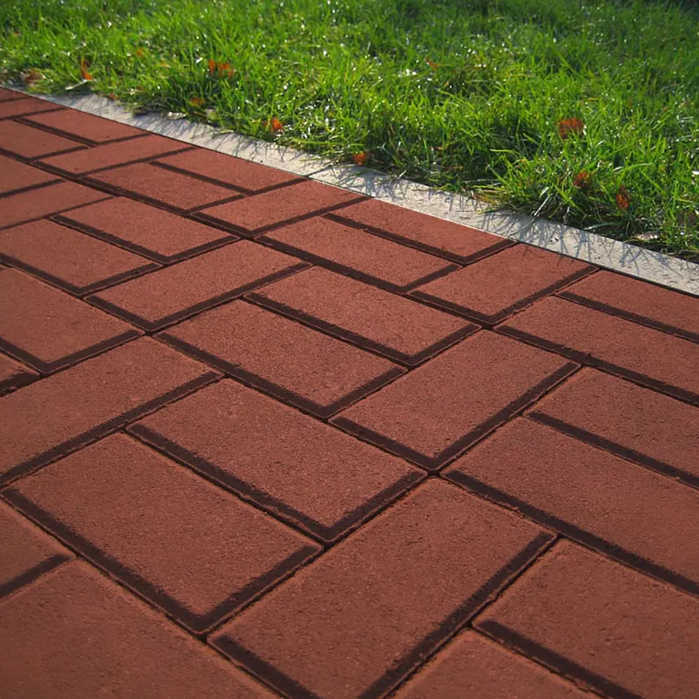 Плитка тротуарная Призма 200x100x50 мм цвет терракотовый 83111599 STLM-2158889 Santreyd  - Вид №2