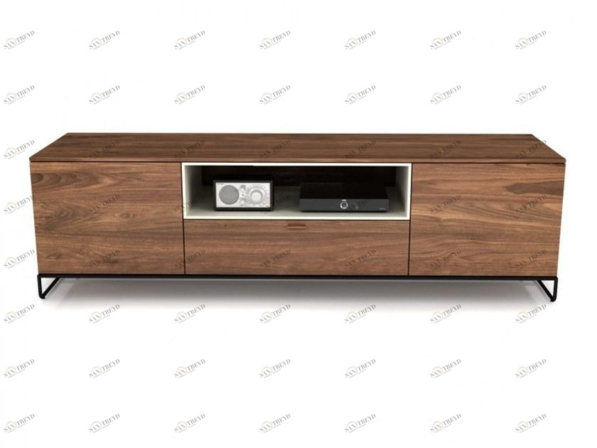 Huppé Низкая тумба под телевизор из орехового дерева Linea 2351 HUPPE