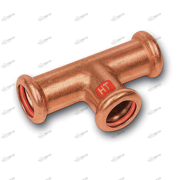 112130182218 SANHA 12130 пресс-фитинг солн.,медь, тройник ВПр 18x22x18 мм 