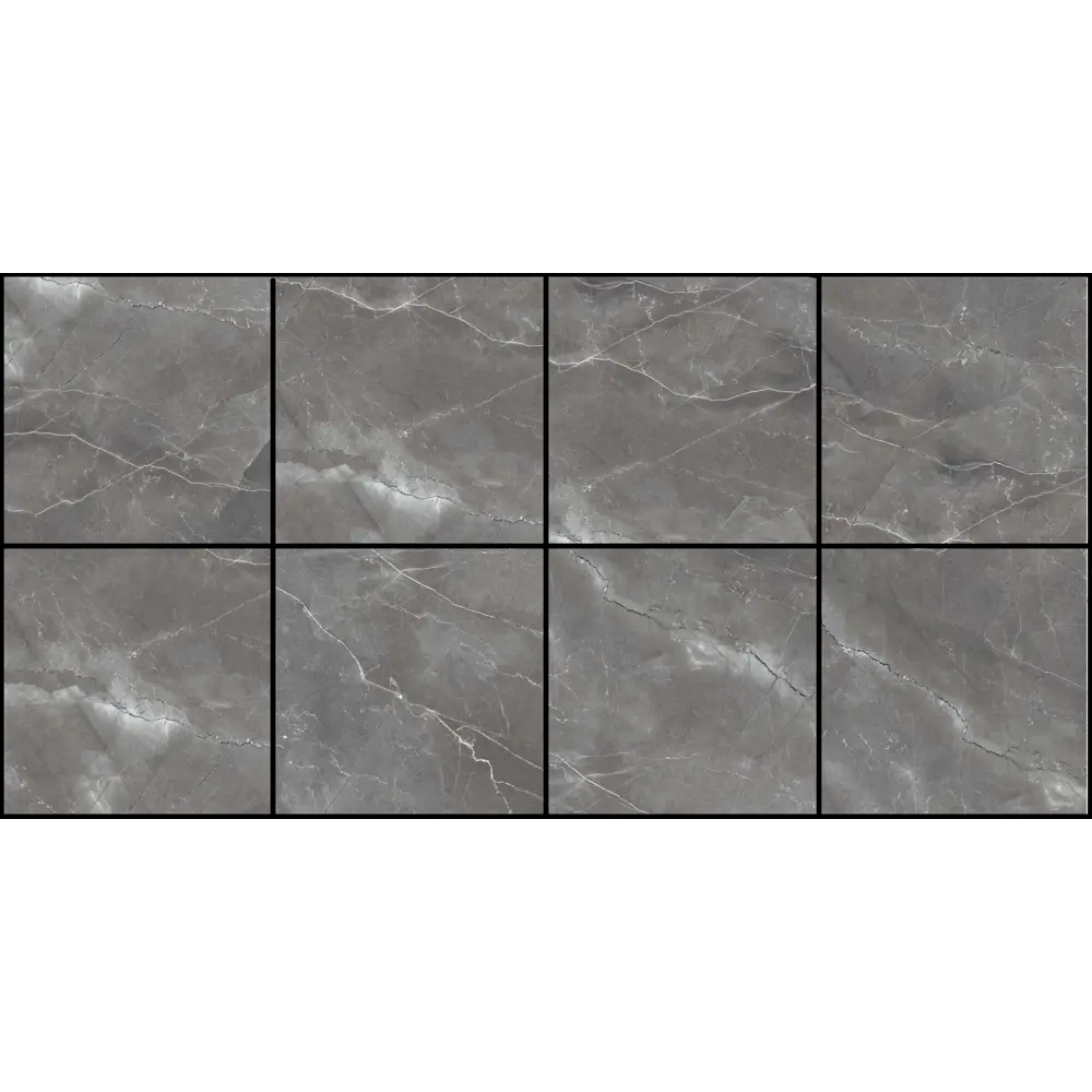 Керамогранит Arcadia Ceramica Pulpis Nero 60x60 см 1.44 м² глянцевый цвет черный STLM-2172557 - Вид №2