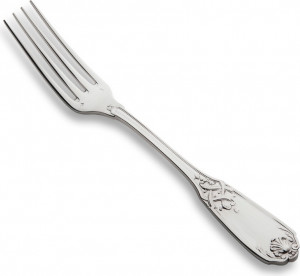 10565233 Puiforcat Вилка десертная 19см "Мольер Маскарон" (серебро 925 пробы) Серебро 925