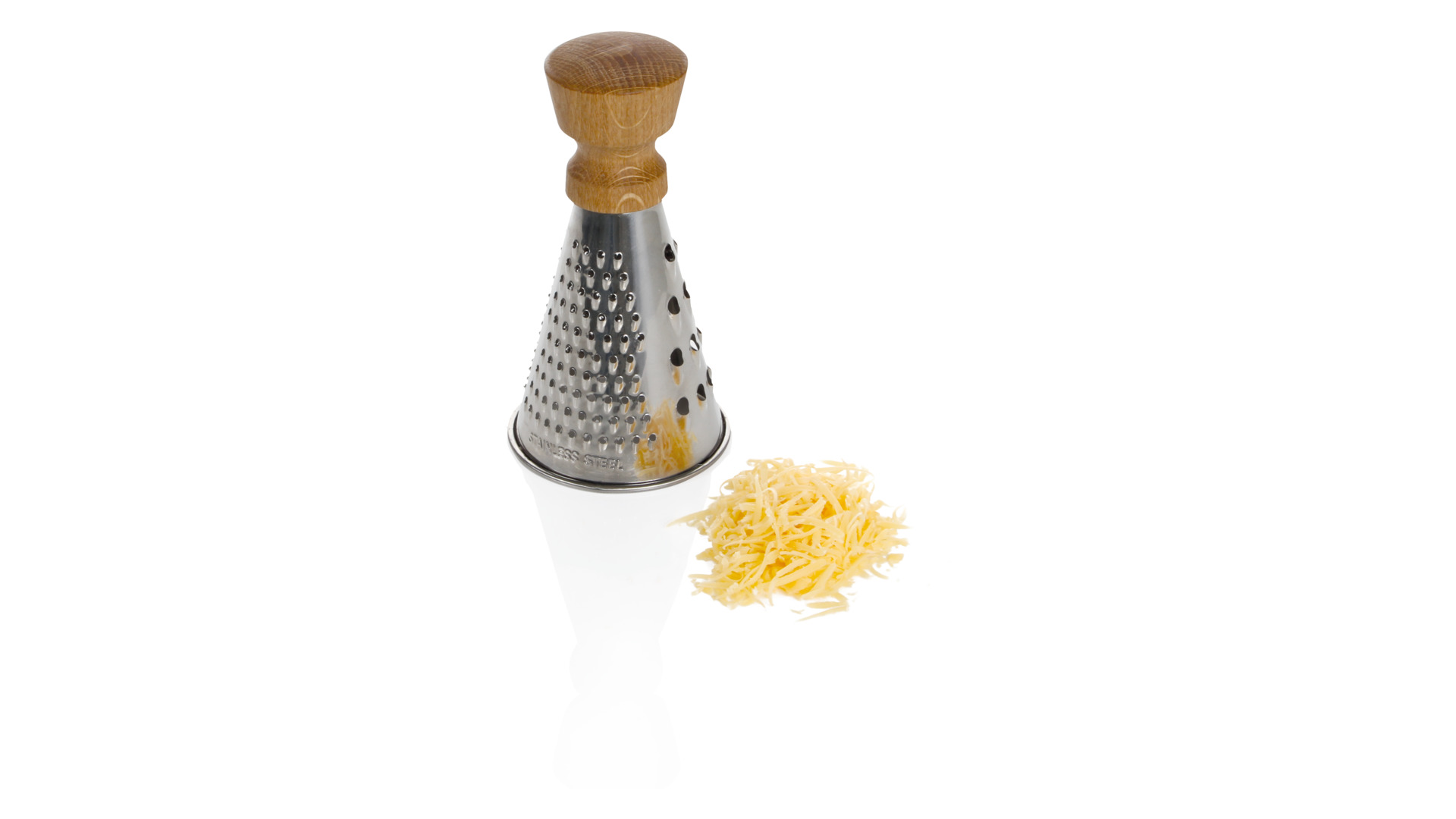10599405 Boska Тёрка для сыра настольная круглая Boska "Осло мини" Д8,5хН15см,сталь, дуб, п/у Сталь  - Вид №2