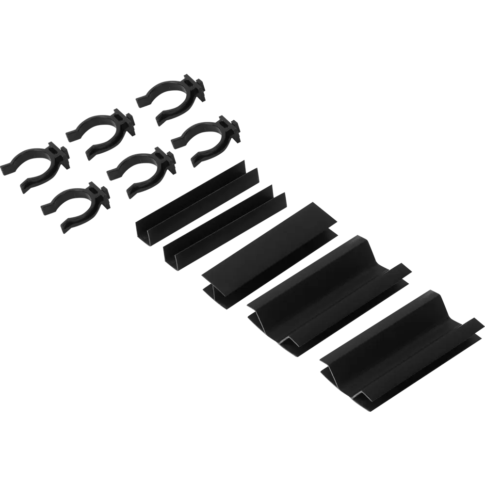 Комплект для установки кухонного цоколя KONSENSA 10 см ПВХ цвет черный Santreyd STLM-2165002