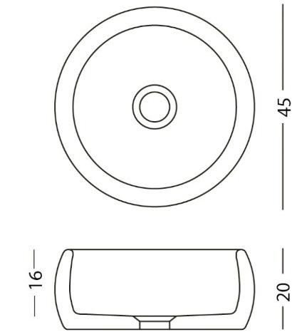 Ab11 Накладная раковина на столешницу  овальная PIMAR  - Вид №1