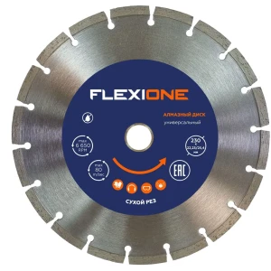 Диск алмазный универсальный Flexione сегментный 230x22.2x2.3 мм 89399948 STLM-2087182