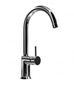 1855F  Смеситель для раковины на 1 отверстиевылет 17,5 см ручка поворотный излив ограничитель потока воды до 8 л/мин при 3 бар подводка без донного клапана Fantini Rubinetti CAFÈ