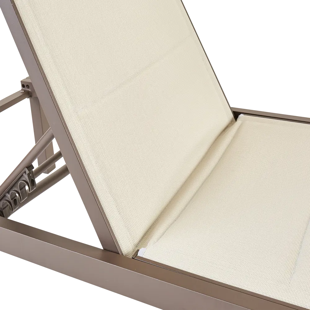 Шезлонг Naterial Aquila II 200x36x75 см алюминий/текстилен бежевый/коричневый 84494103 STLM-2085430  - Вид №9