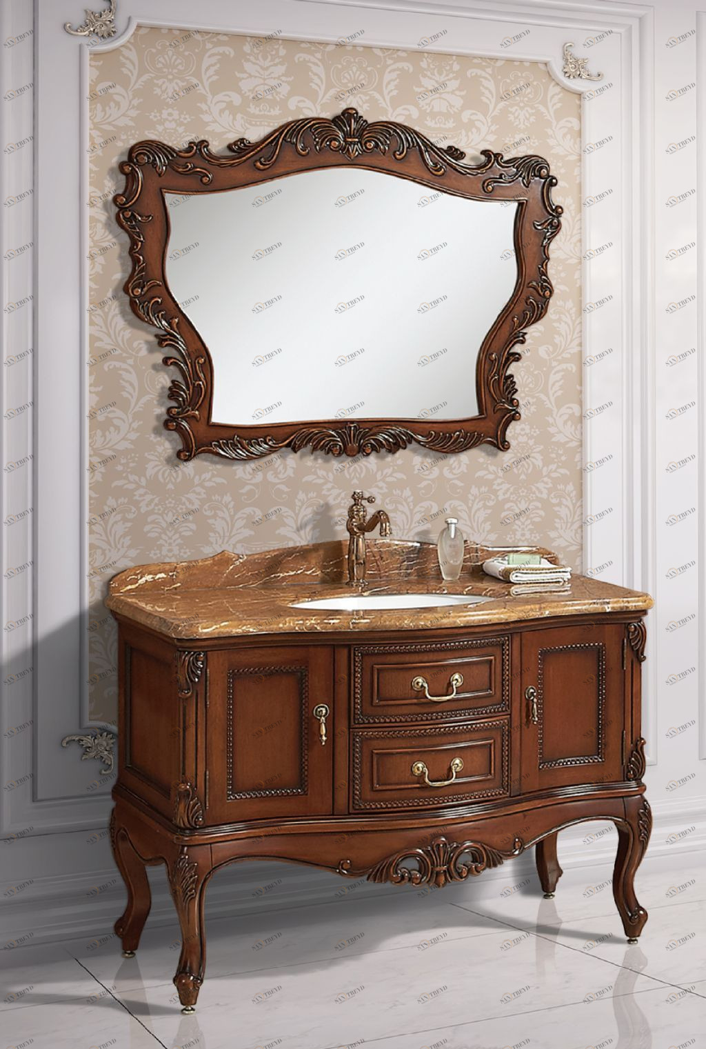 Зеркало UFFIZI 120 арт. BDF-10 Орех Tessoro BDF10M120N