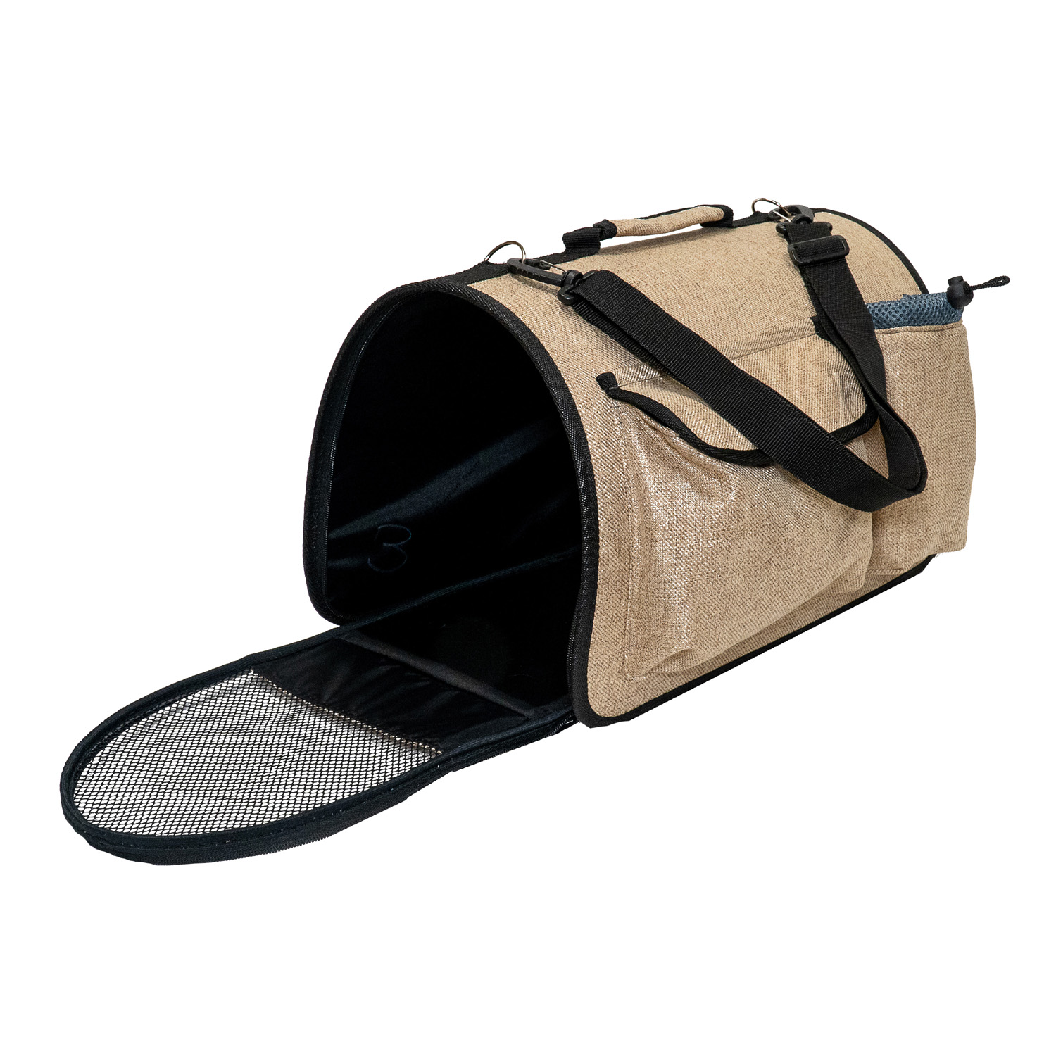 ПР0056997 Сумка-переноска для животных Colour 40x27x26см бежевая Foxie  - Вид №1