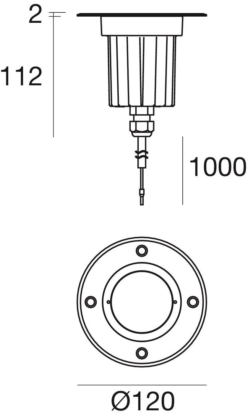 Linea Light Group Встраиваемый алюминиевый светодиодный уличный светильник Suelo sun-id-1459766 - Вид №9