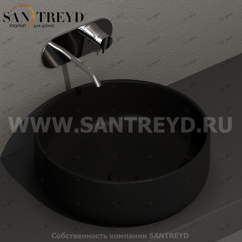 430231 Накладная раковина на столешницу  круглая Kerasan Nolita