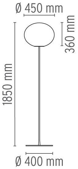 Flos Торшер из опалового стекла Home collection - pavimento sun-id-1377100 - Вид №12