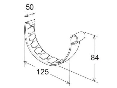 Простое клеевое соединение для желоба 125 First Corporation First Plast ARCH-00120835 - Вид №2