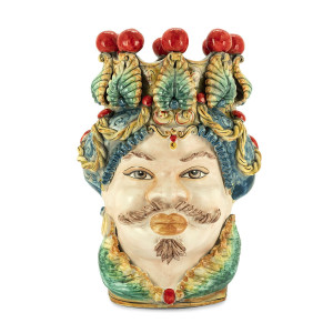 201079-10 ABHIKA ВАЗА MORO MAN BIG TRAD. WHITE