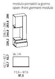 Caccaro Шкаф с дверцами и ящиками Grafik sun-id-1447851 - Вид №9