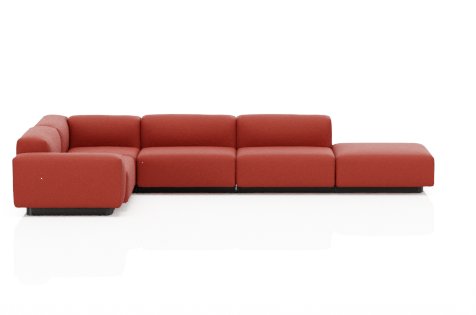 VITRA Мягкий модульный диван четырехместный, угловой элемент, платформа Jasper Morrison, 2016 Vitraglobal sun-id-1986632