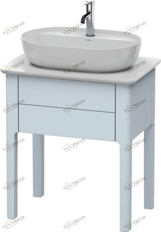LU956009797 Luv Тумбочка для консоли напольная Светло-голубой шелковисто-матовый лак Duravit