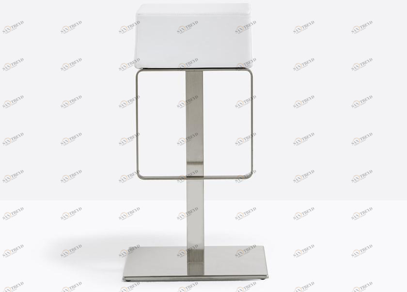 Pedrali Высокий кожаный табурет с подставкой для ног sun-id-1368780