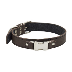 ПР0048287 Ошейник для собак Fast Line быстросъемный 30мм 55см коричневый ZOOEXPRESS