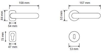 LINEA CALI' Ручка из латуни с накладкой Arcadia sun-id-1493547 - Вид №3